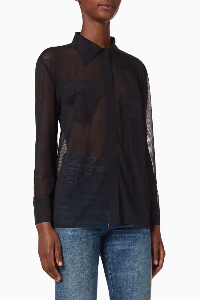

NK Shirt in Mesh, Black
