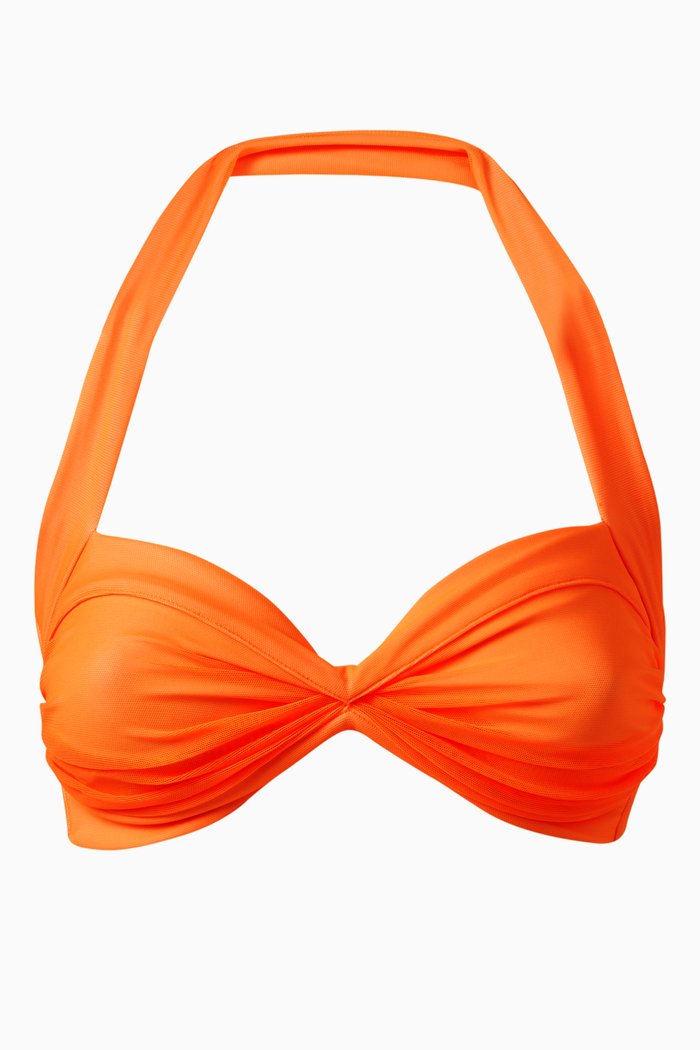 

Bill Bikini Top in Stretch Nylon, Orange