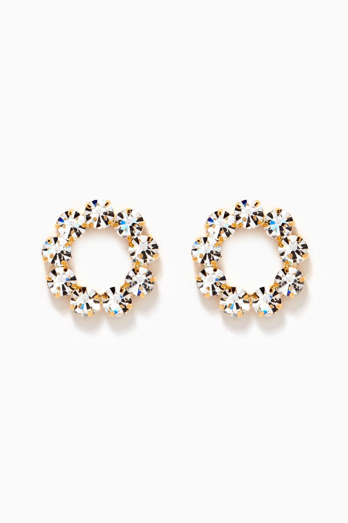 

Nuances Crystal Studs in Gold-plated Brass