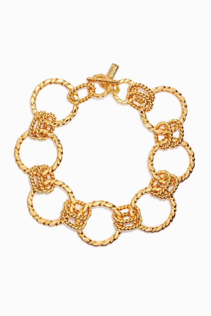 

Eternity Choker Necklace in Gold-plated Brass