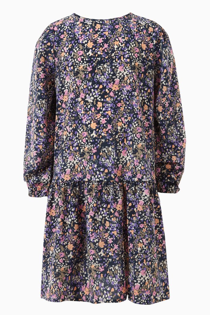 

Floral Print Dress, Blue
