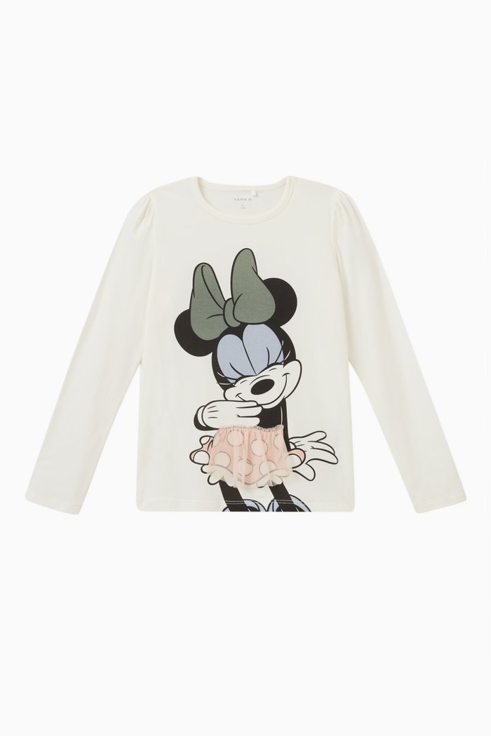 

Minnie Mouse Top in Cotton, White