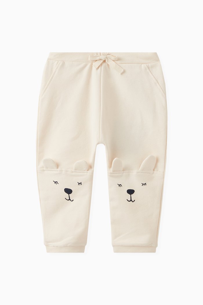 

3D Printed Sweatpants in Organic Cotton, Neutral