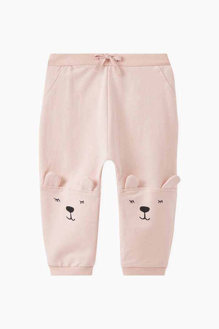 

3D Printed Sweatpants in Organic Cotton, White