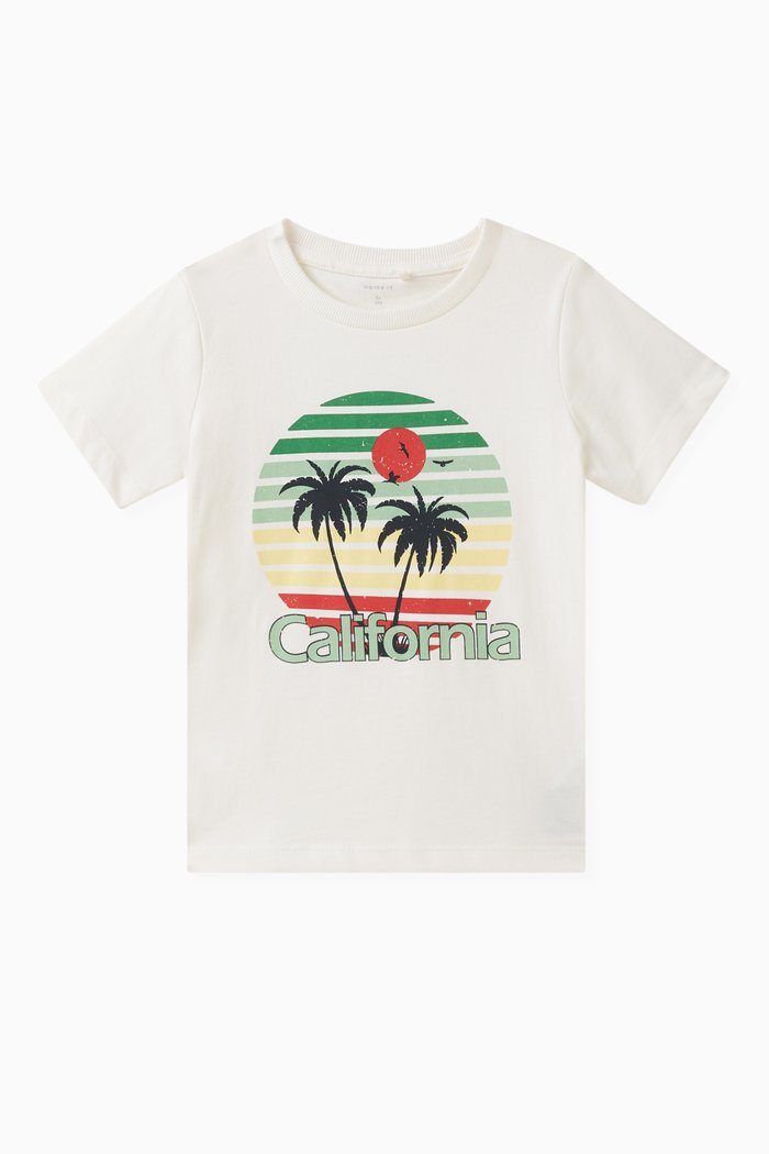 

California print T-shirt in Cotton, Neutral