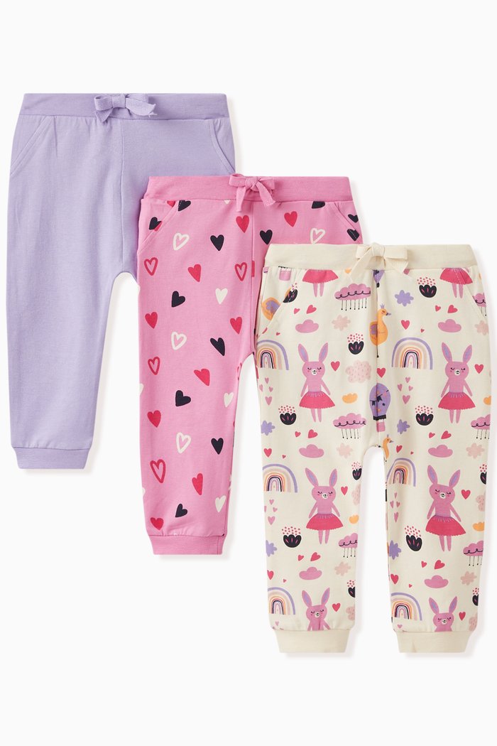 

Sweatpants in Cotton Jersey, Set of 3, Neutral