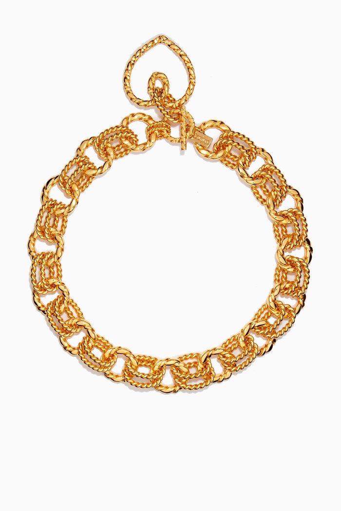 

Metisse Darling Choker Necklace in Gold-plated Brass