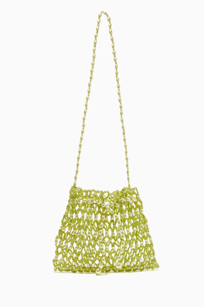 

Les Beaux Jours Bag in Acrylic Beads, Green