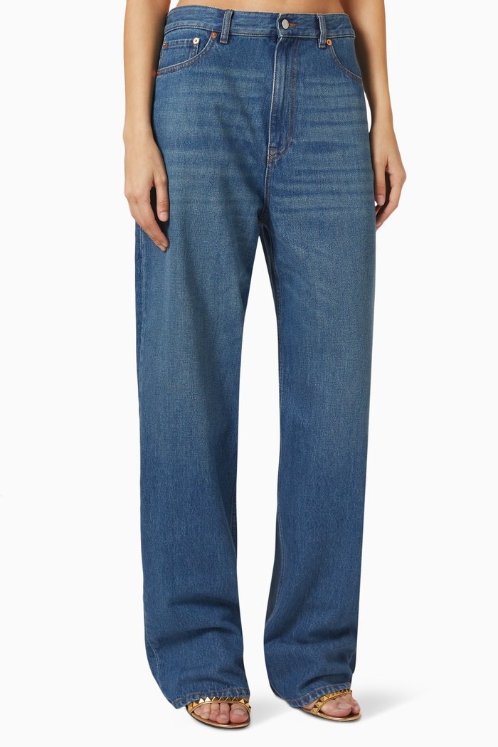 

Valentino Boyfriend Jeans in Denim, Blue