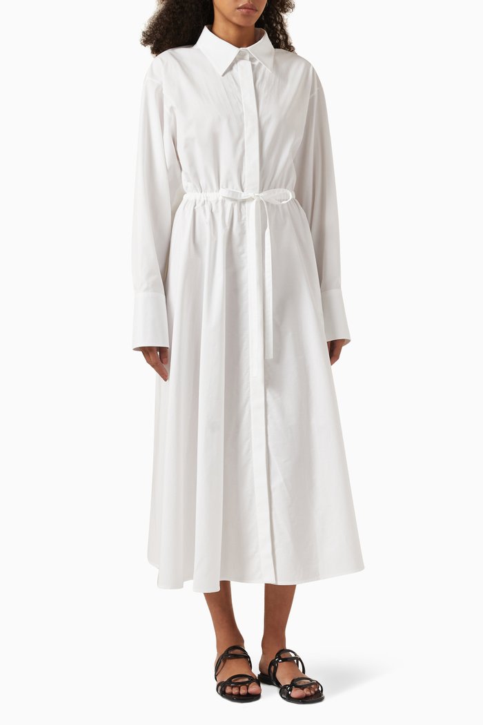 

Valentino Shirt Dress in Cotton Poplin, White