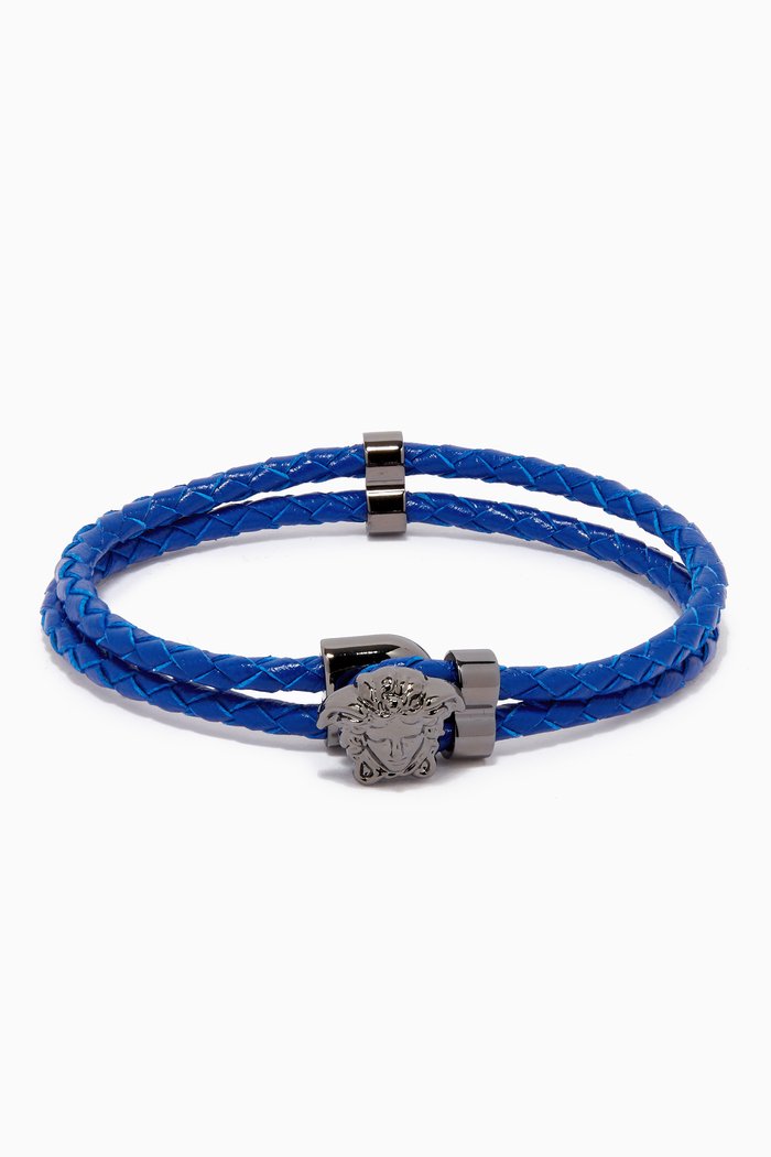 

Medusa Braided Bracelet in Leather, Multicolour