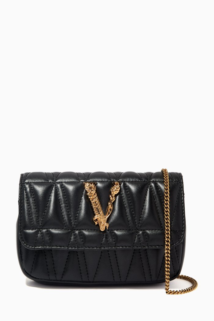 

Mini Vertus Shoulder Bag in Quilted Nappa Leather, Multicolour