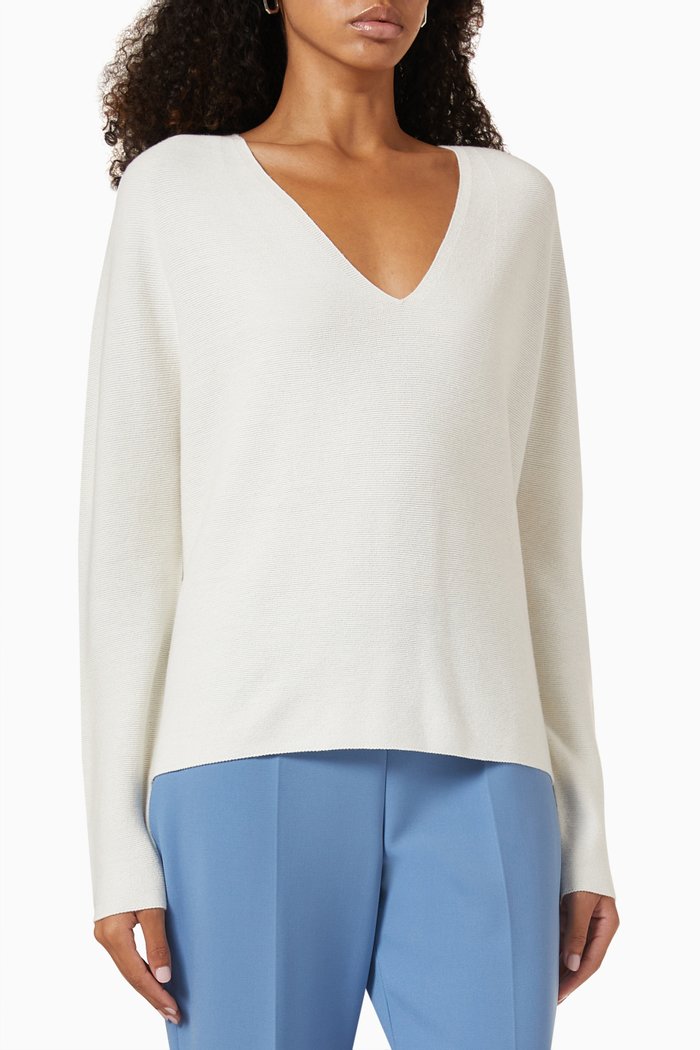 

Ferona Sweater in Cotton-cashmere Blend, Neutral
