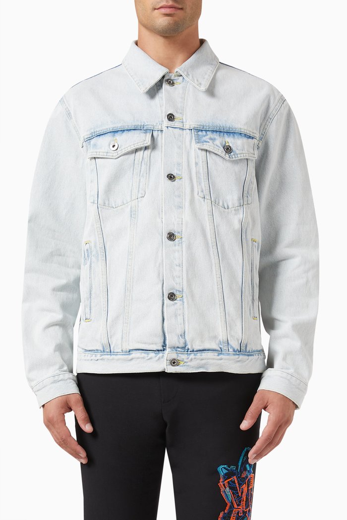 

Graffiti Skate Jacket in Denim, Blue