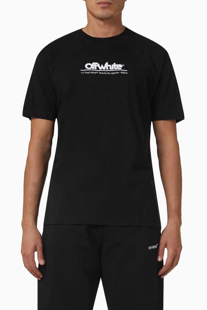 

Logo-detail T-shirt in Cotton, Black