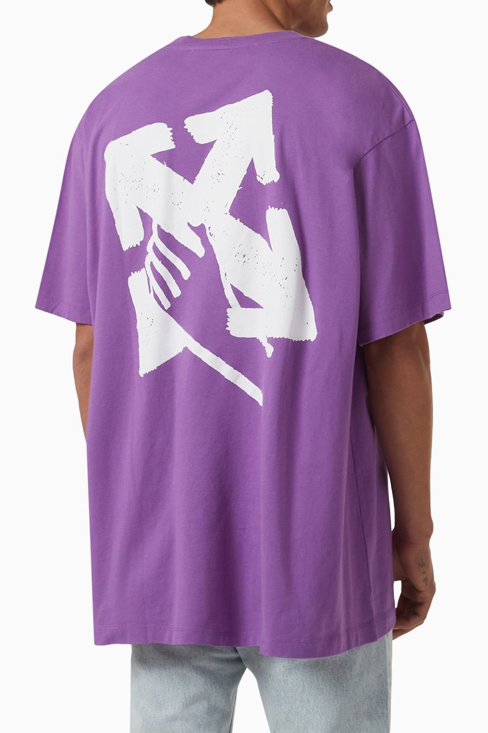 

Logo-detail T-shirt in Cotton, Purple