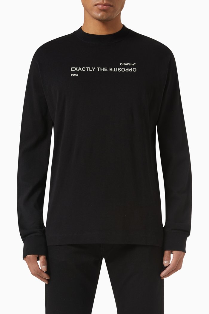 

Spiral Opp Skate T-shirt in Cotton Jersey, Black