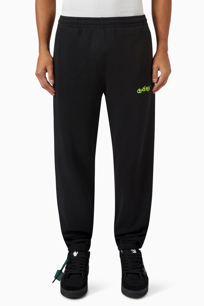 

Slim Fit Sweatpants in Cotton Jersey, Black