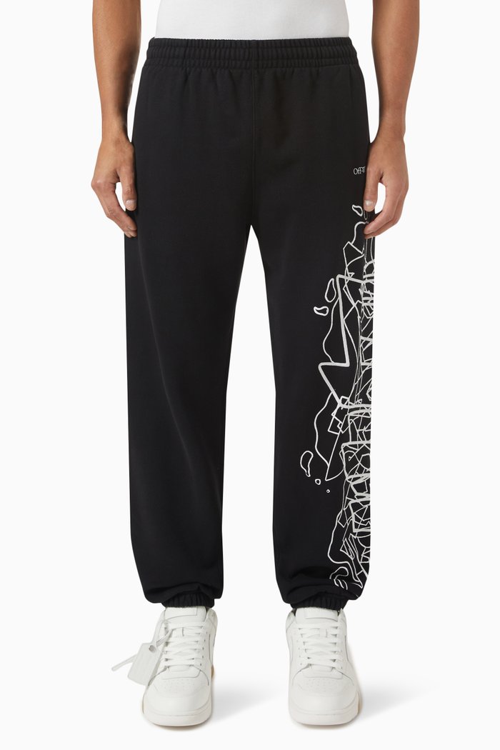 

Slim Fit Sweatpants in Cotton Jersey, Black