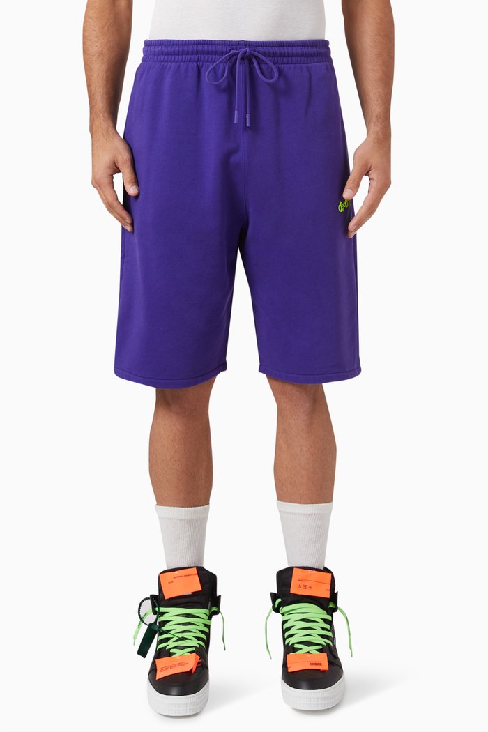 

Opposite Arrow Sweat Shorts in Cotton, Purple