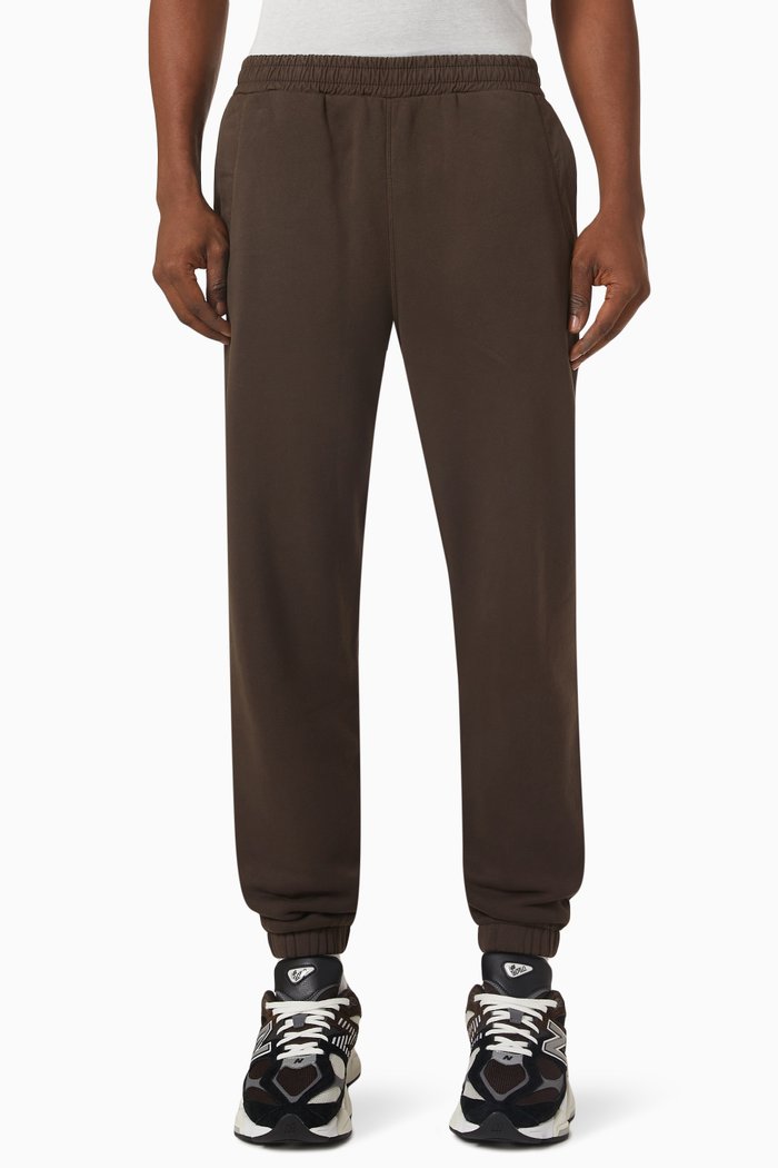

Sweatpants in Brushed Fleece, Brown