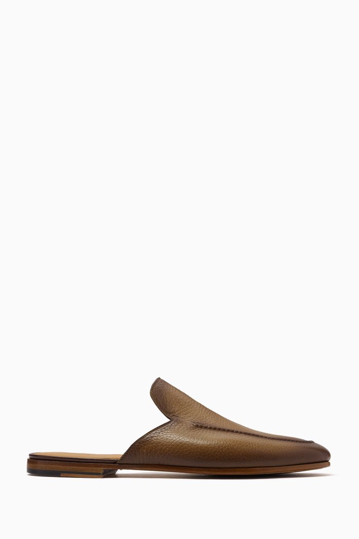 

Harrison Slippers in Suede, Brown
