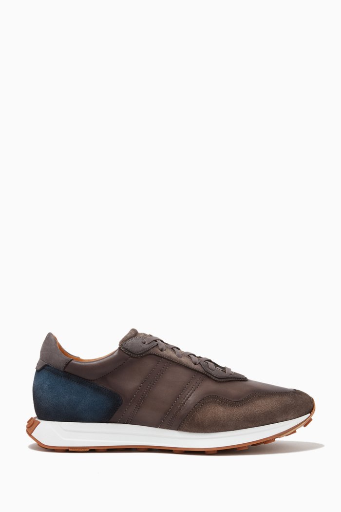 

Adra Sneakers in Leather & Suede, Grey