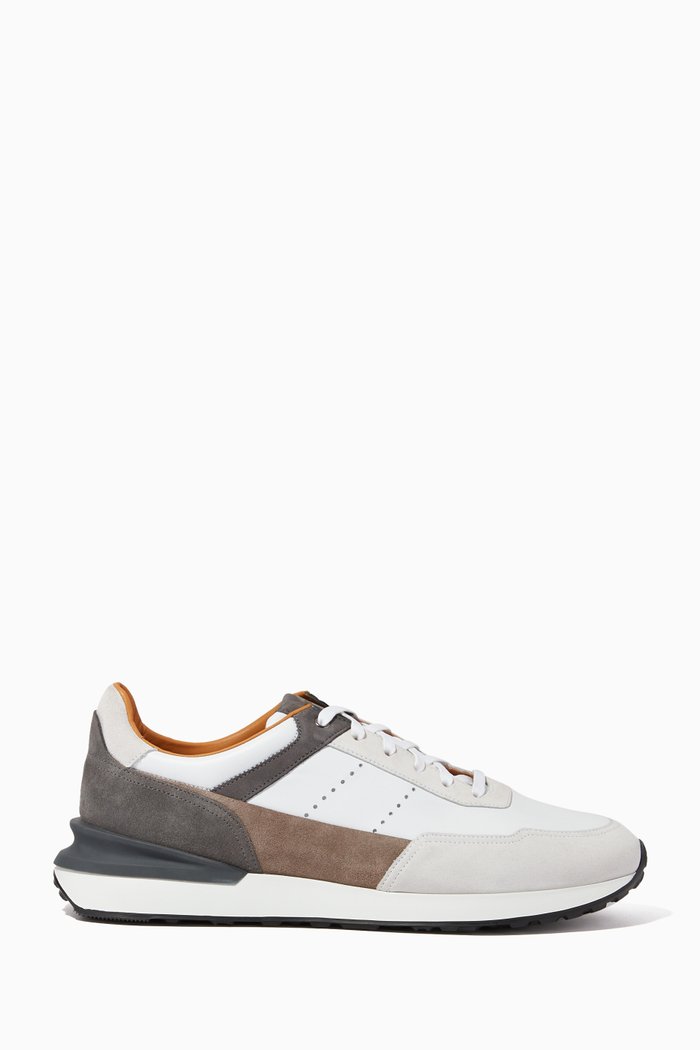

Grafton Sneakers in Mesh & Suede, Grey