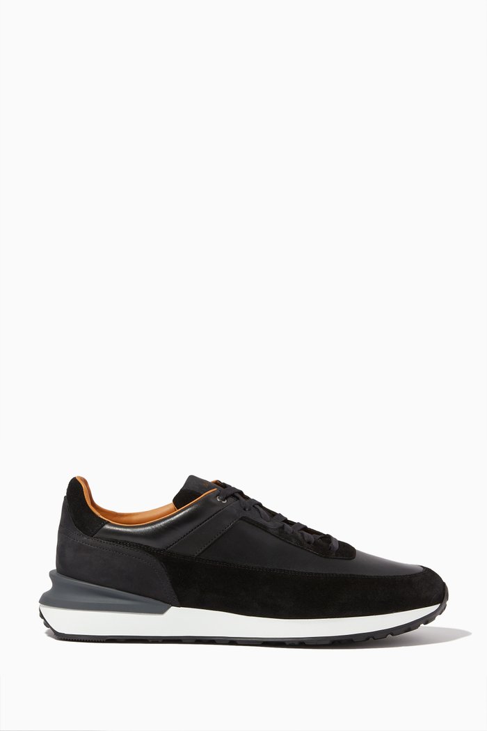 

Grafton Sneakers in Mesh & Suede, Black