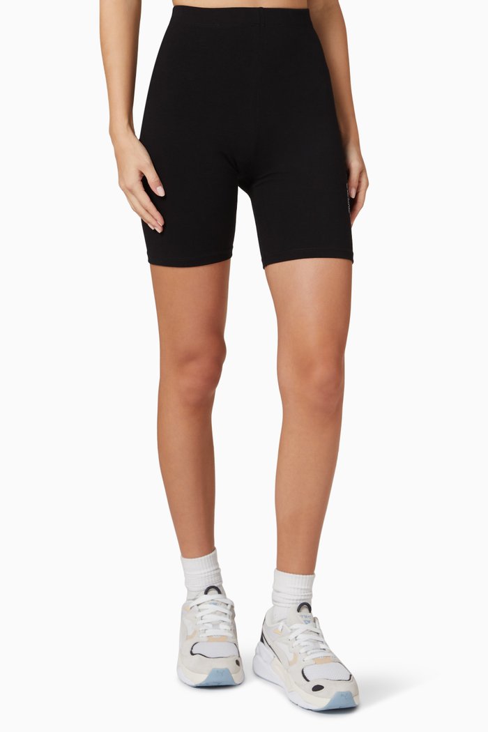 

Athletic Club Biker Shorts in Jersey, Black