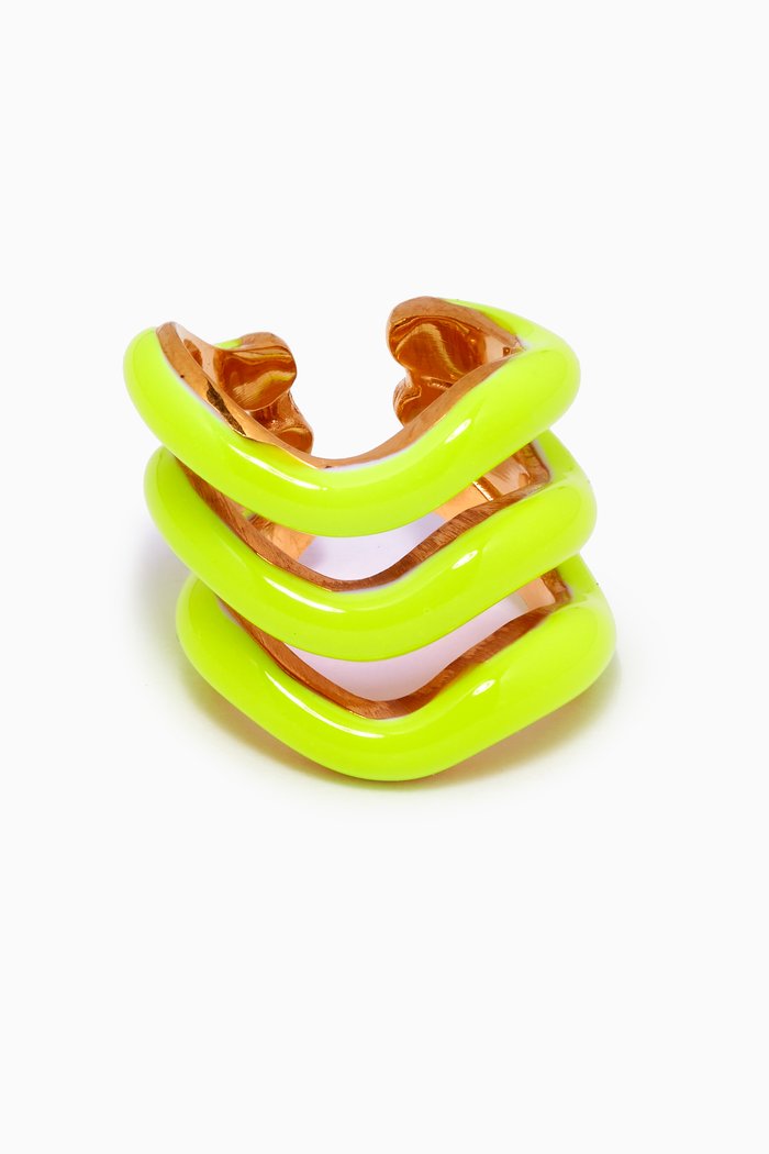 

Wave Earcuff in Gold-plated Brass, Yellow