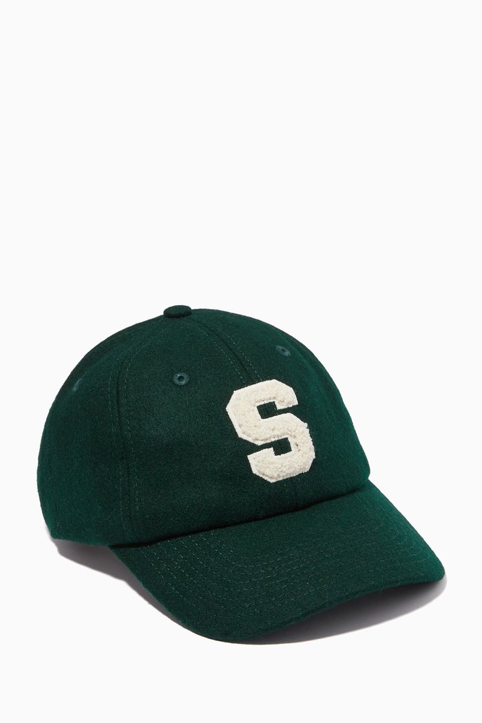 

Bouclé S Hat in Cotton, Green