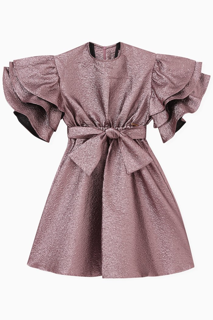 

Shiny Bow Dress, Pink