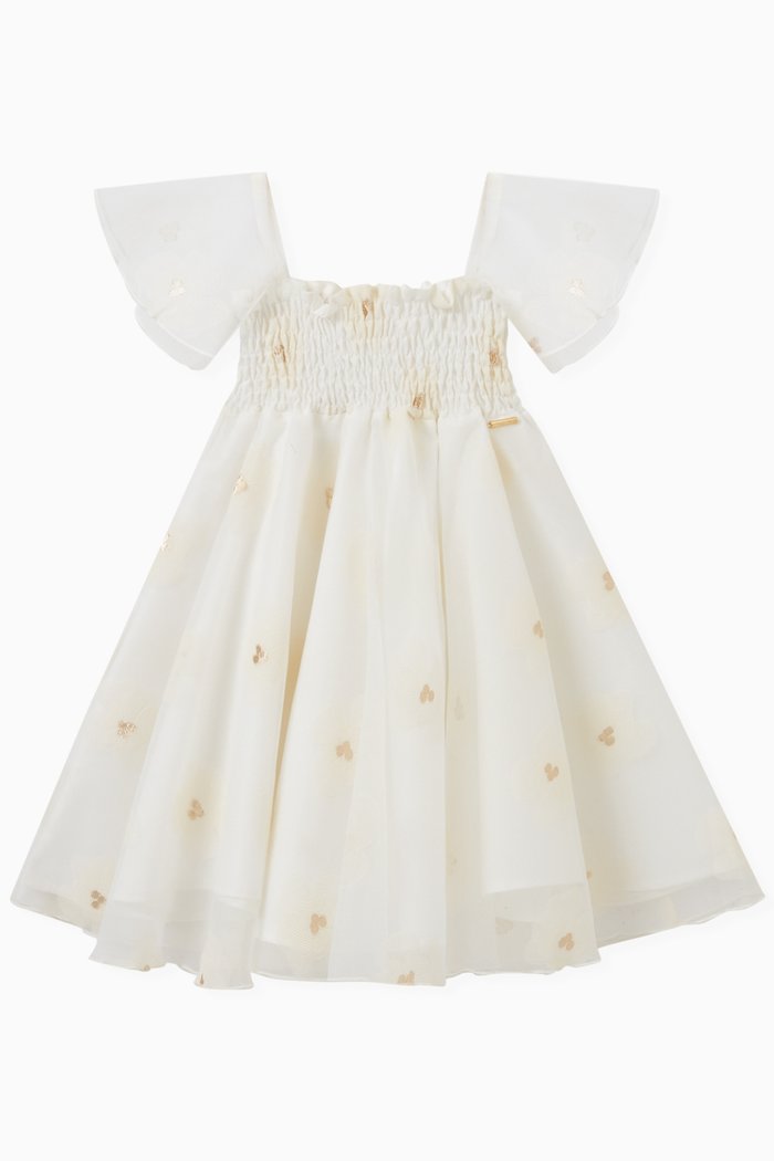 

Gold Embroidery Dress, Neutral