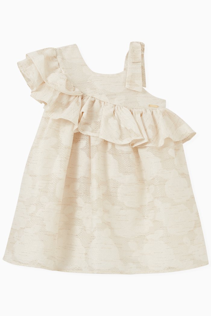 

Ruffled Dress, Neutral