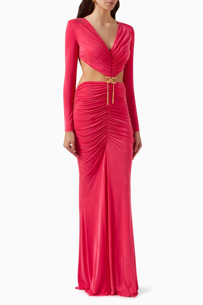 

Red Carpet Maxi Dress in Viscose-jersey, Pink