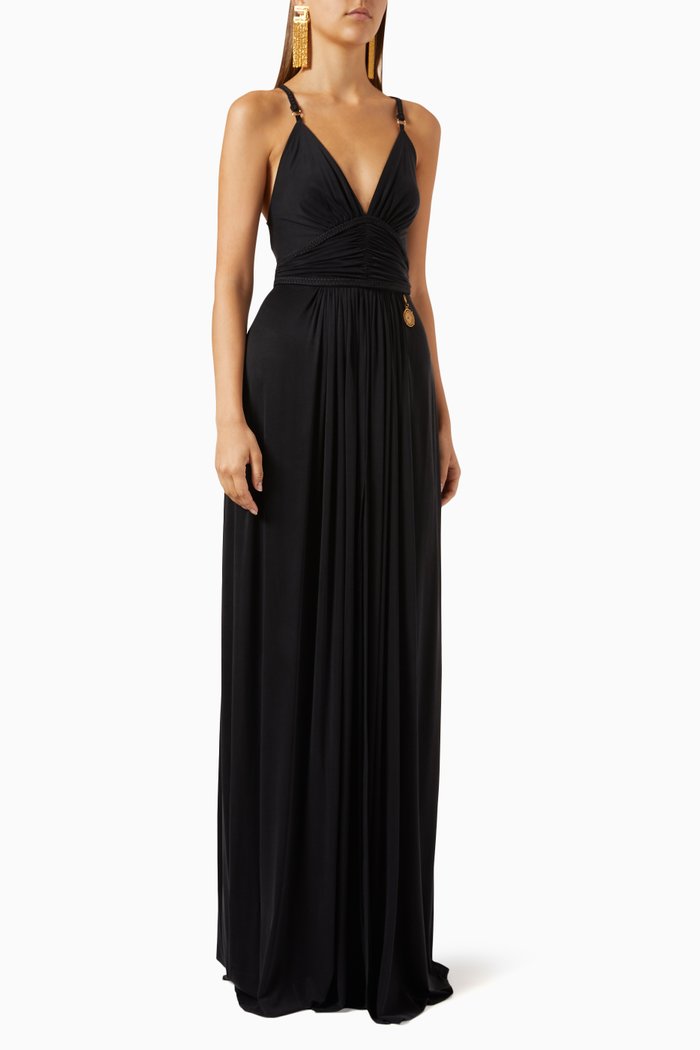 

Red Carpet Gown in Cupro Stretch, Black