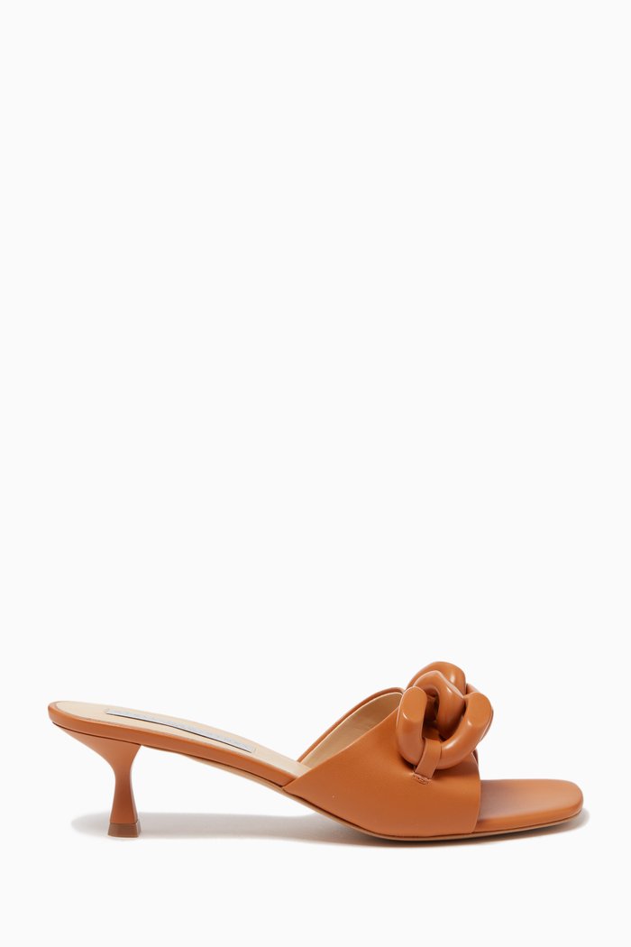 Falabella Slip-on 50 Sandals in Alter Mat Faux Leather, Brown