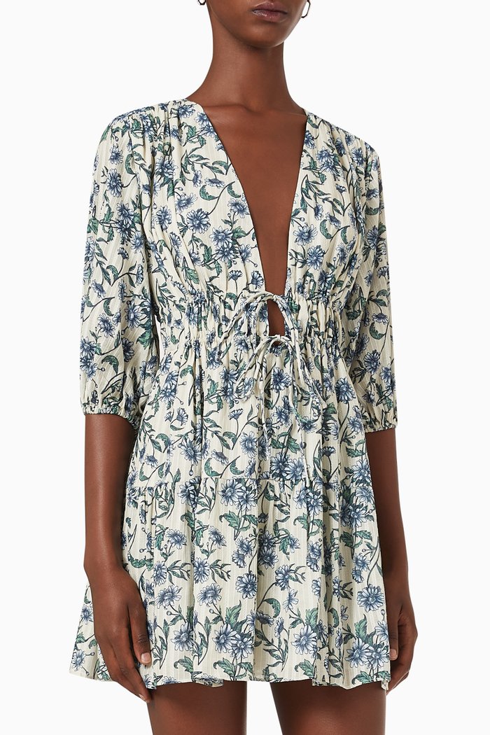 

Isobel Mini Dress in Cotton, Multicolour