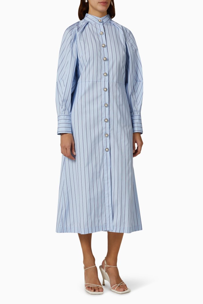 

Nisantasi Dress in Cotton, Blue