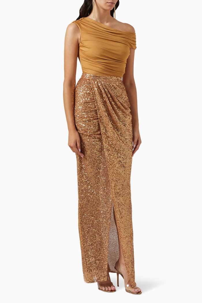 

Red Carpet Dress in Sequins, Brown