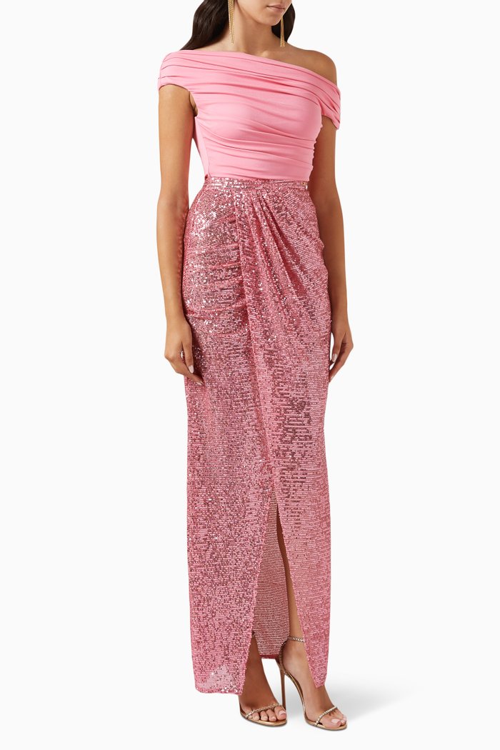 

Red Carpet Dress in Sequins, Pink