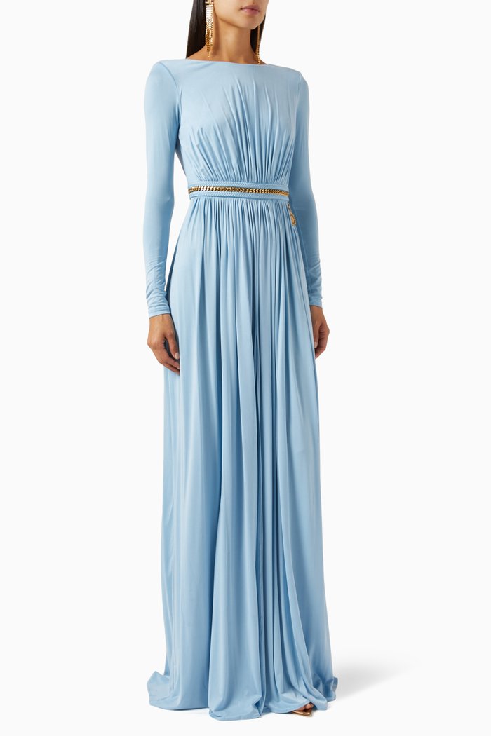

Red Carpet Gown in Jersey, Blue