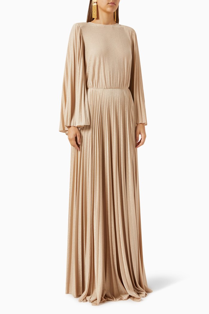

Red Carpet Maxi Dress in Lurex, Gold