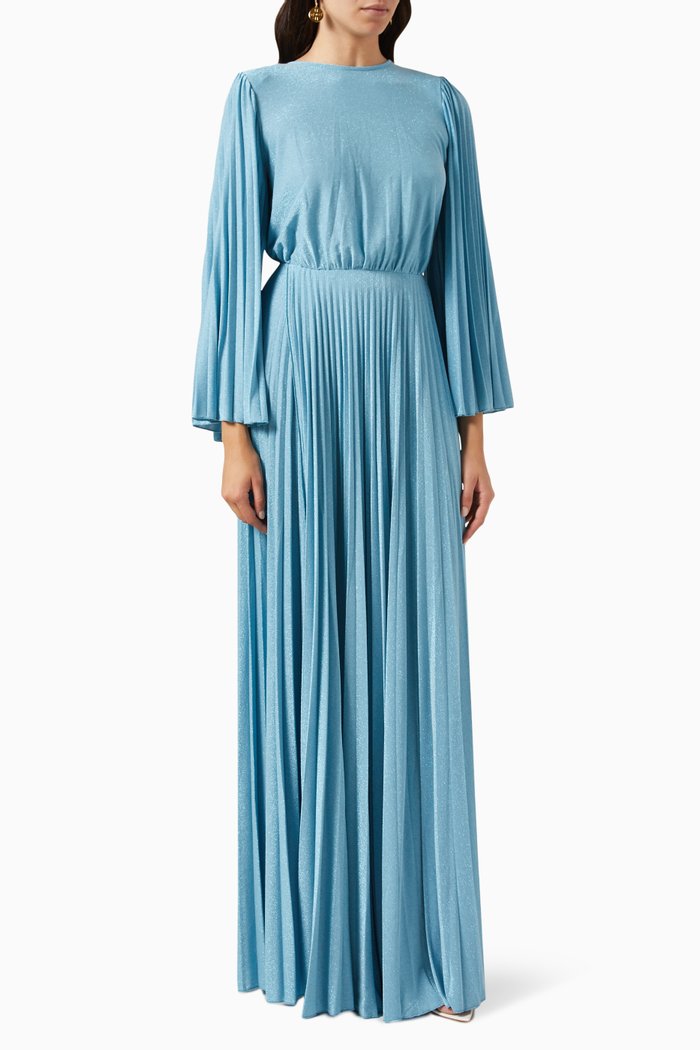 

Red Carpet Maxi Dress in Lurex, Blue