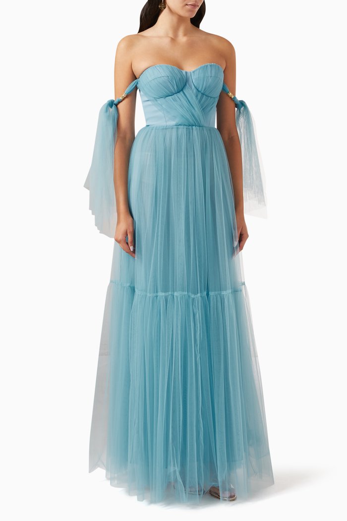 

Red Carpet Dress in Tulle, Blue