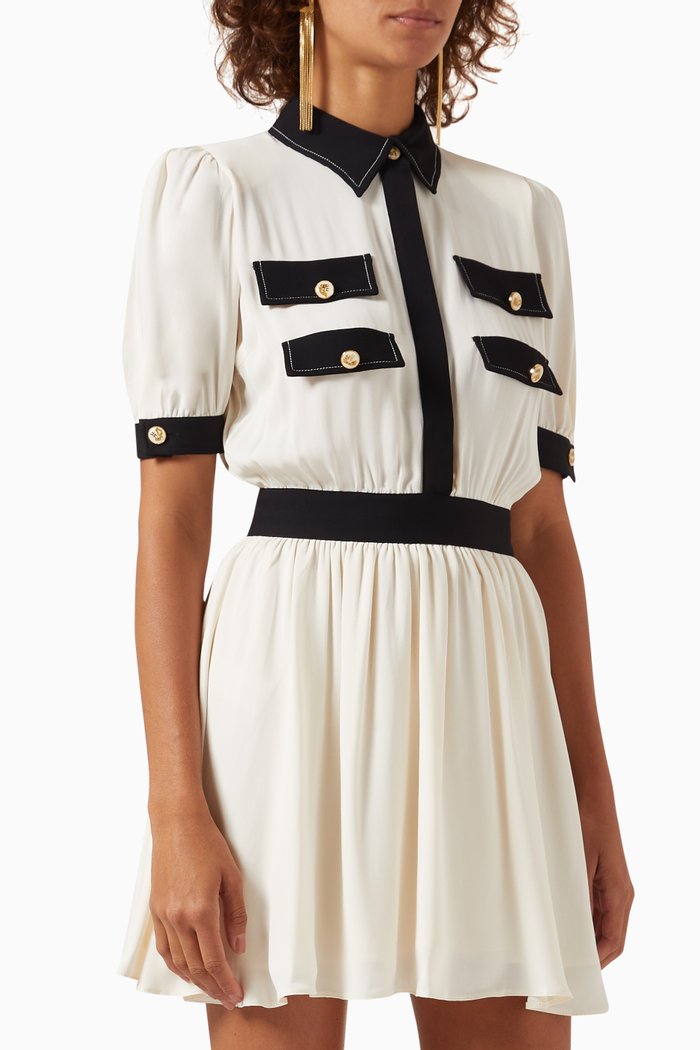 

Mini Dress in Viscose, Neutral