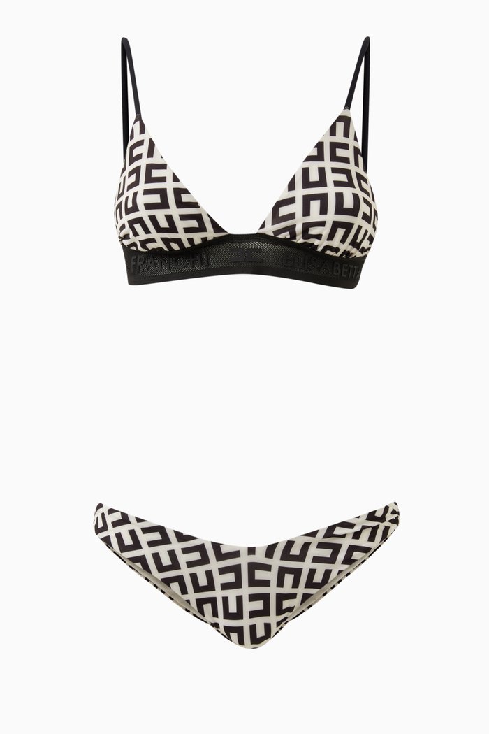 

Logo Bikini Set in Lycra, Neutral
