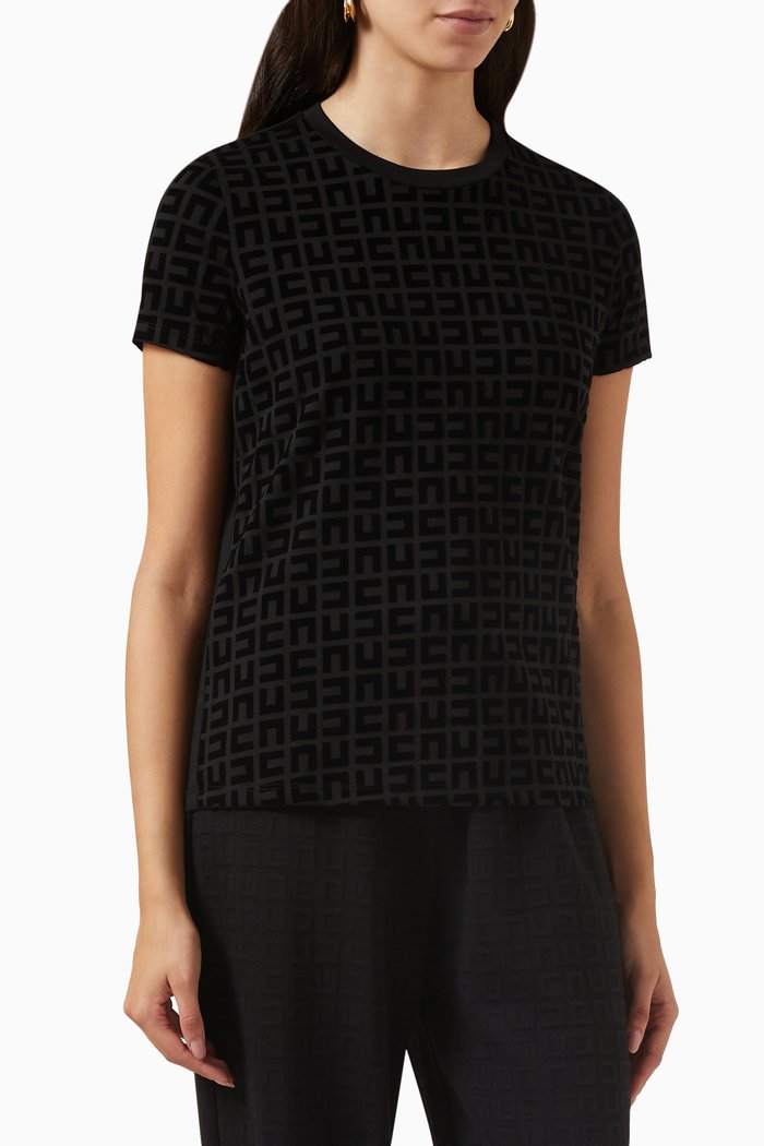

Crew Neck T-shirt in Cotton, Black