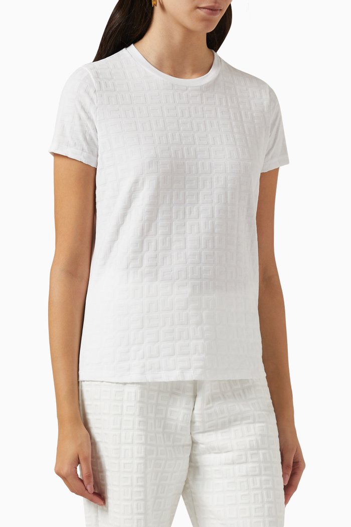 

Institutional Logo T-shirt in Cotton, White